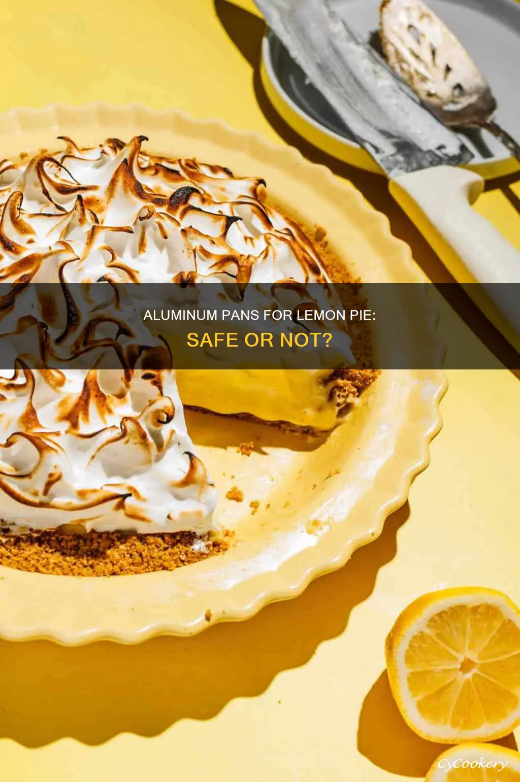 can I use a aluminum pan for lemon pie