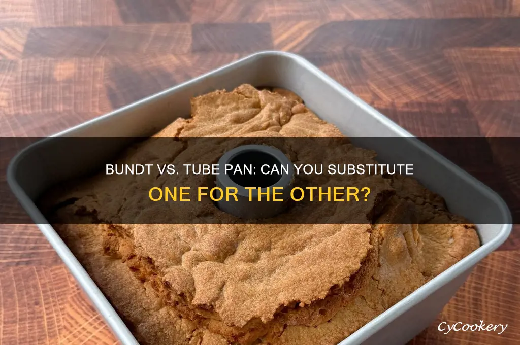 can I use a bundt pan for a tube pan