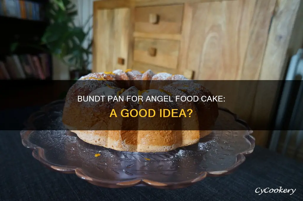 can I use a bundt pan for angle food cake
