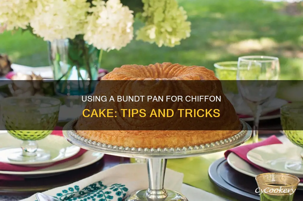 can I use a bundt pan for chiffon cake