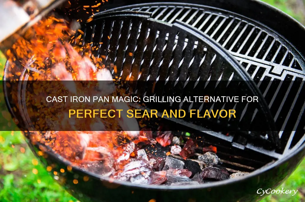 can I use a cast iron pan instead of grilling