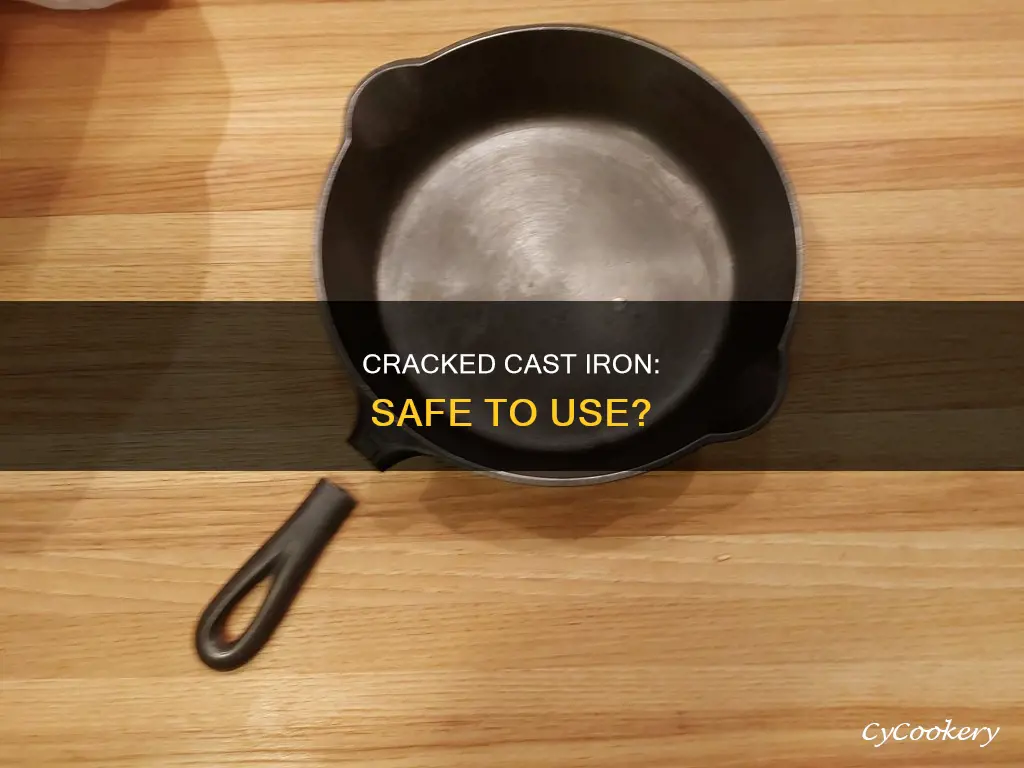 can I use a cast iron pan with a crack