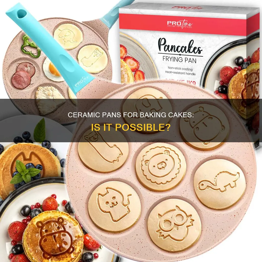 can I use a ceramic pan to bake a cake