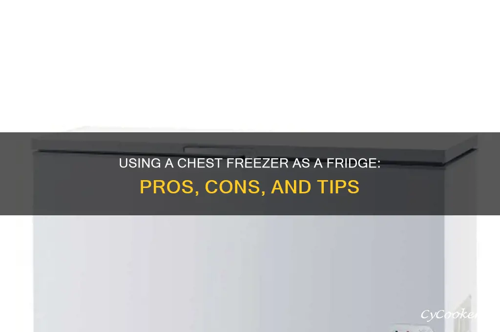can i use a chest freezer as a refrigerator