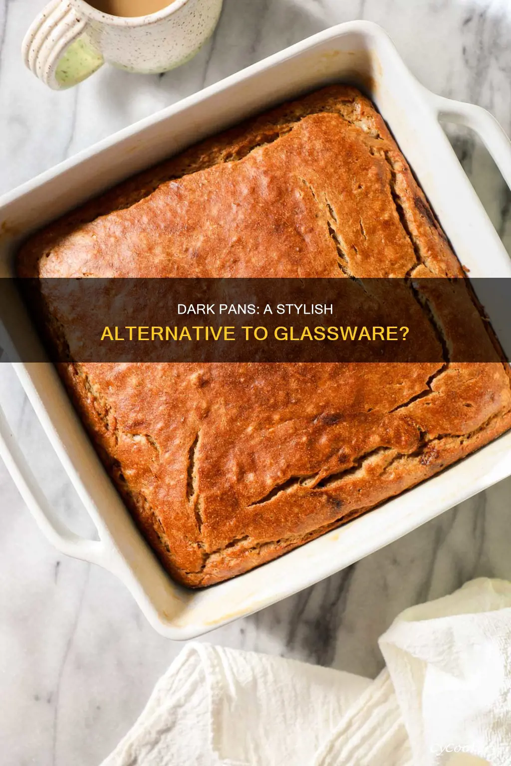 can I use a dark pan instead of glass