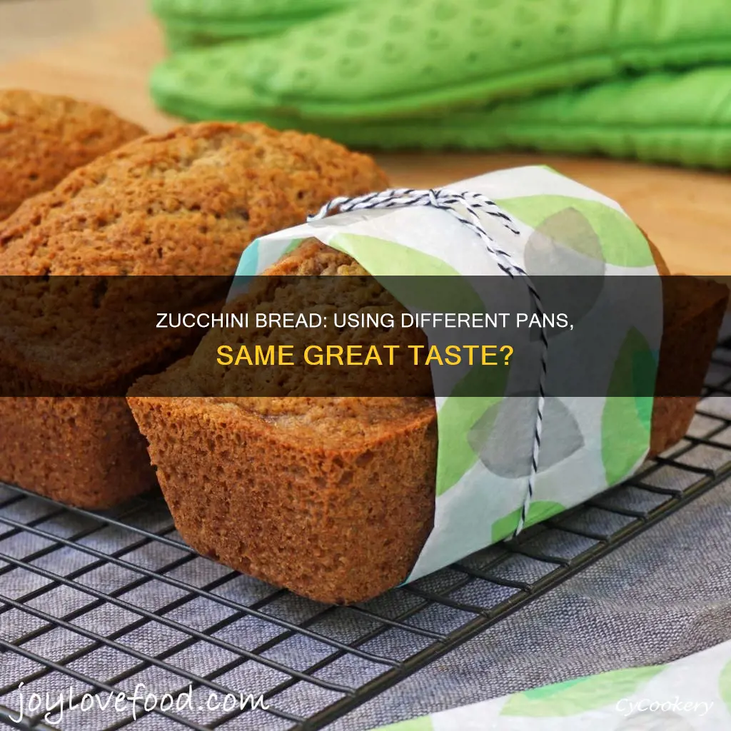 can I use a different size pan for zucchini bread