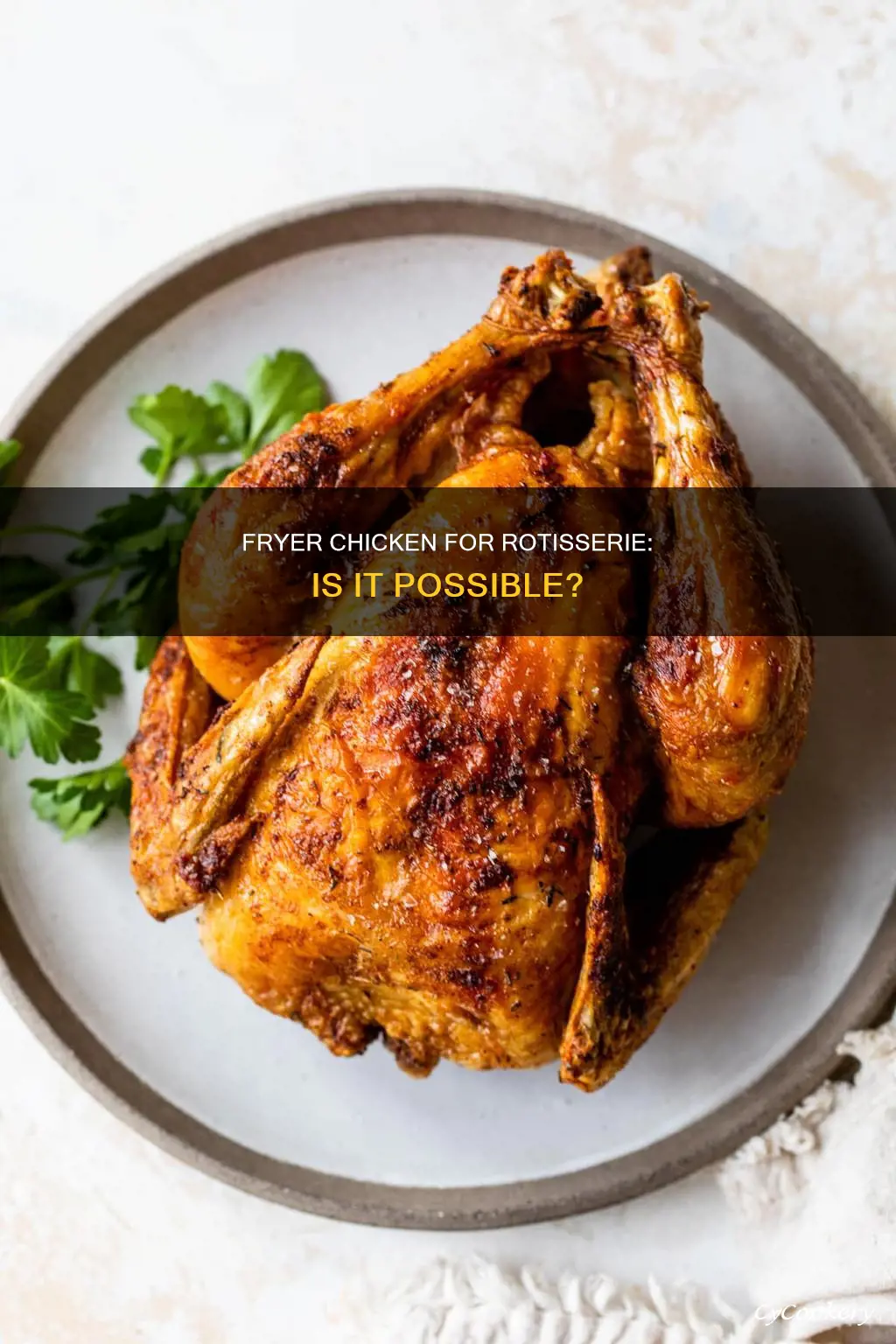 can i use a fryer chicken to rotisserie