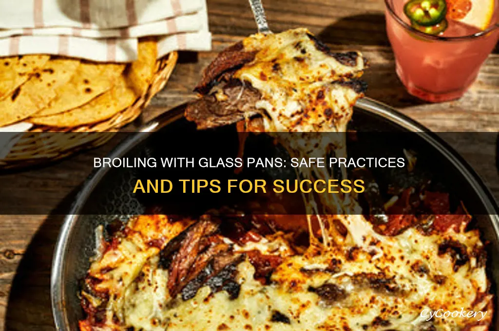 can I use a glass pan to broil
