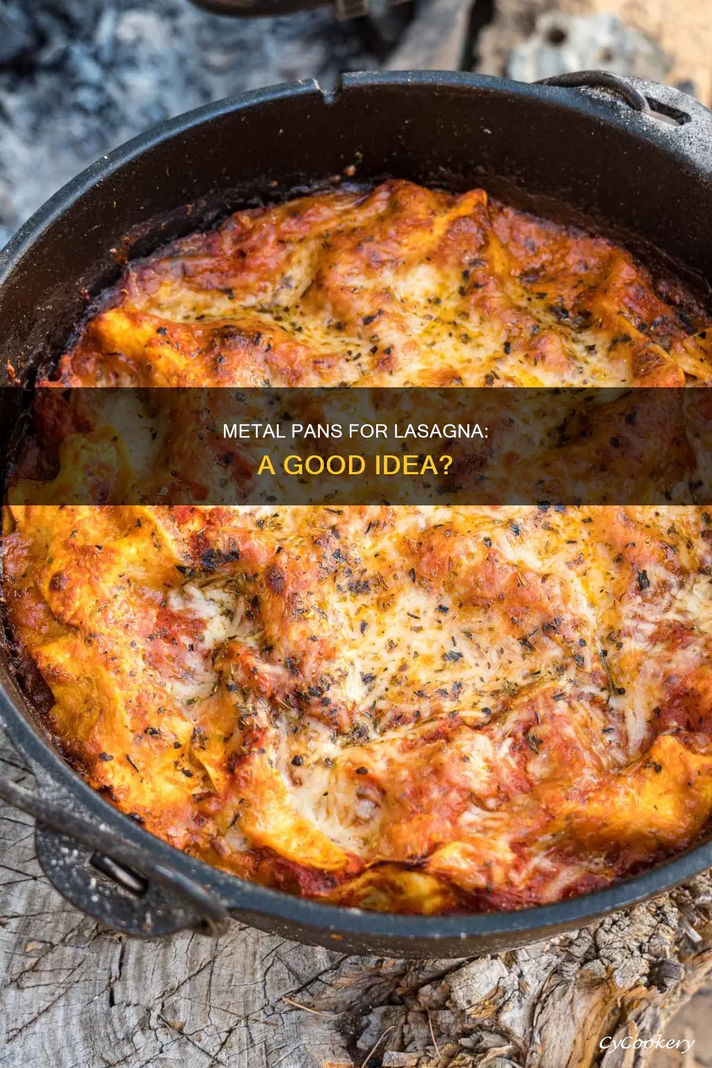 can I use a metal pan for lasagna