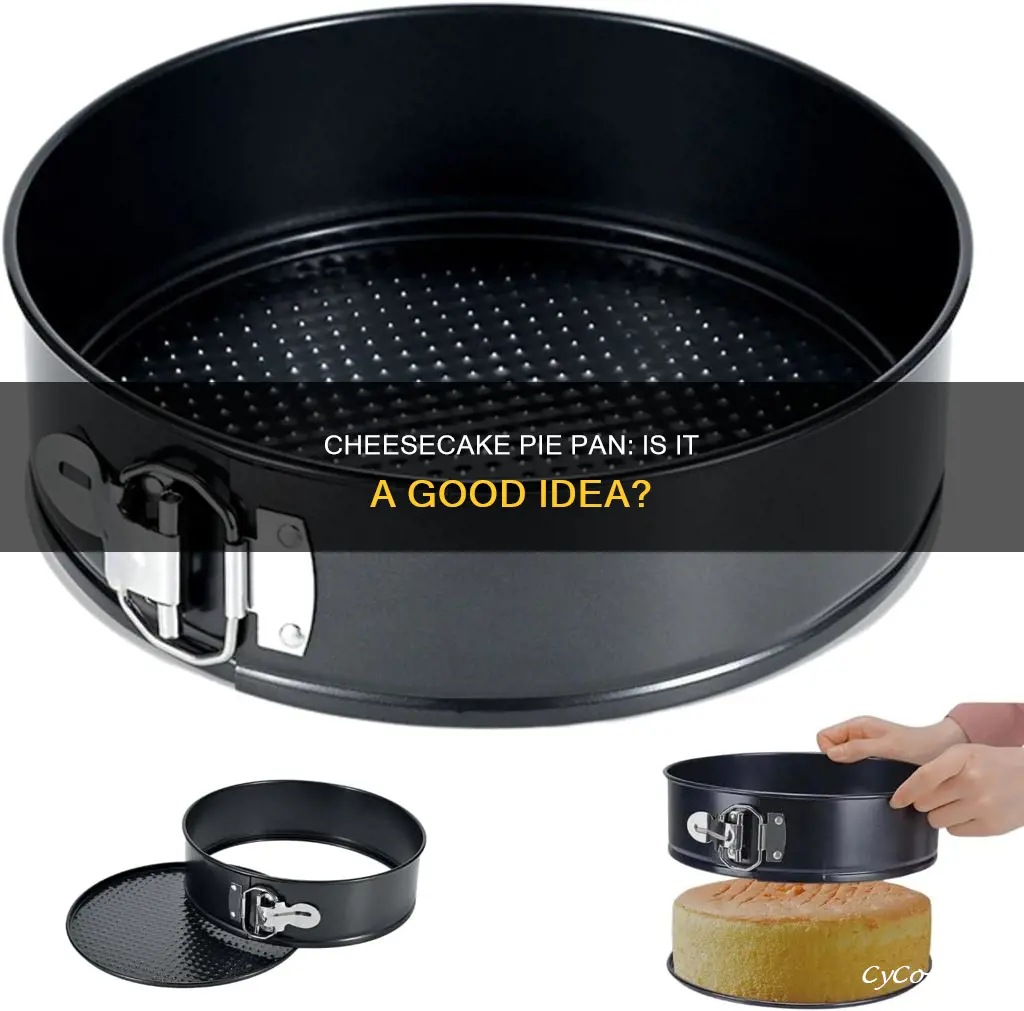 can I use a pie pan for cheesecake