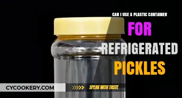 Using Plastic Containers for Refrigerated Pickles: Safe or Risky?
