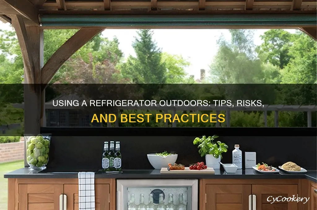 can i use a refrigerator outside