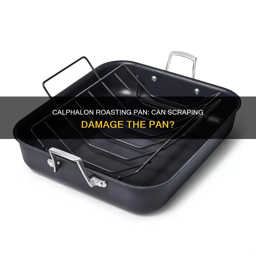 can I use a scraped up calphalon roasting pan