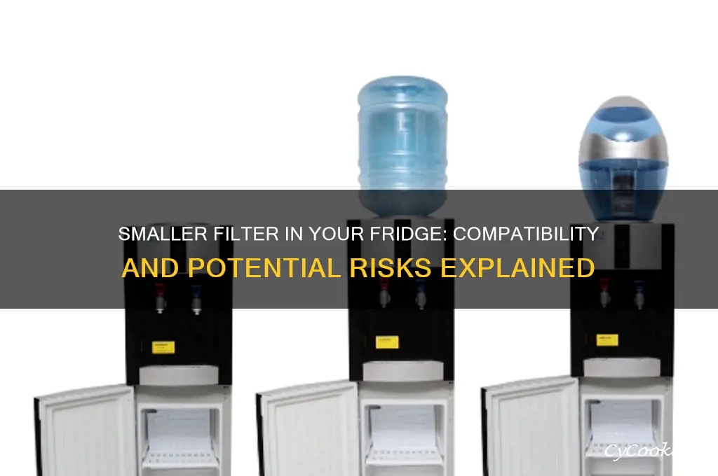 can i use a smaller filter in my refrigerator
