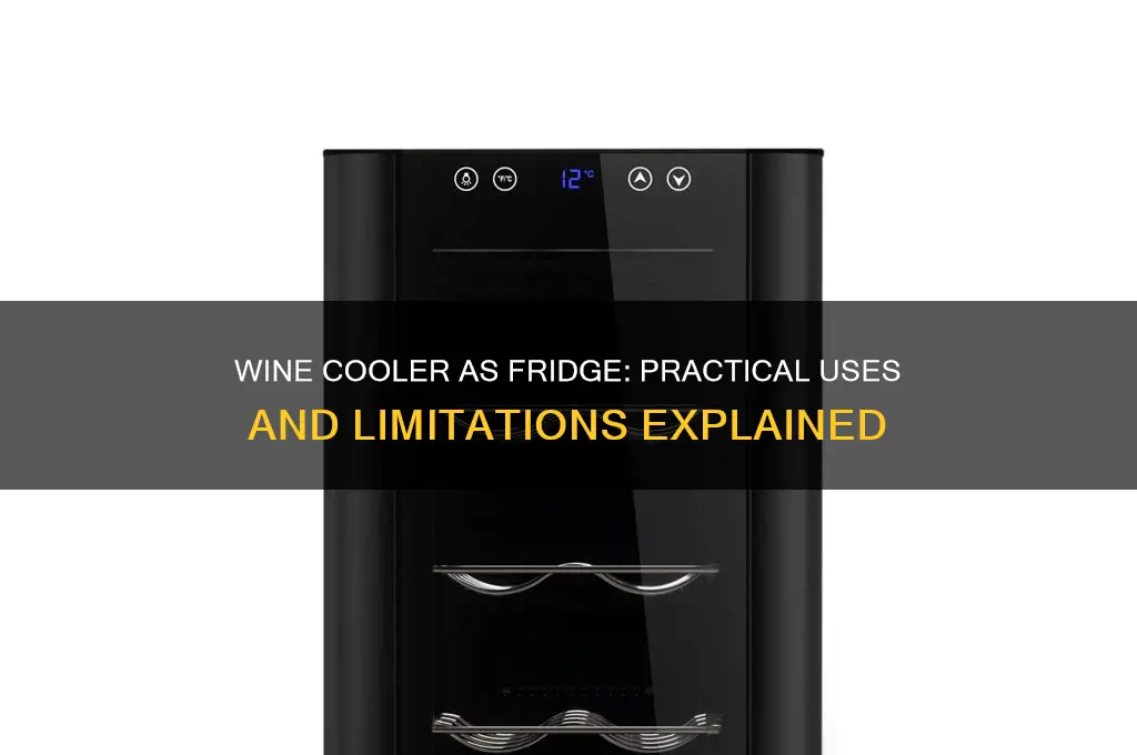 can i use a wine cooler as a refrigerator