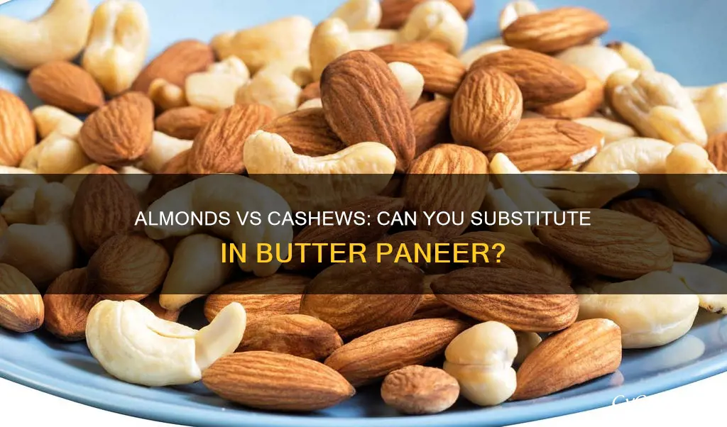 can I use almonds instead of cashews in butter paneer