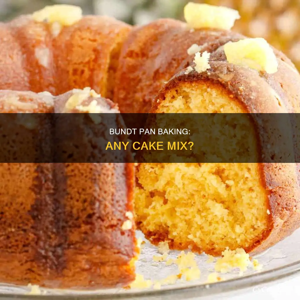 can I use any cake mix in a bundt pan