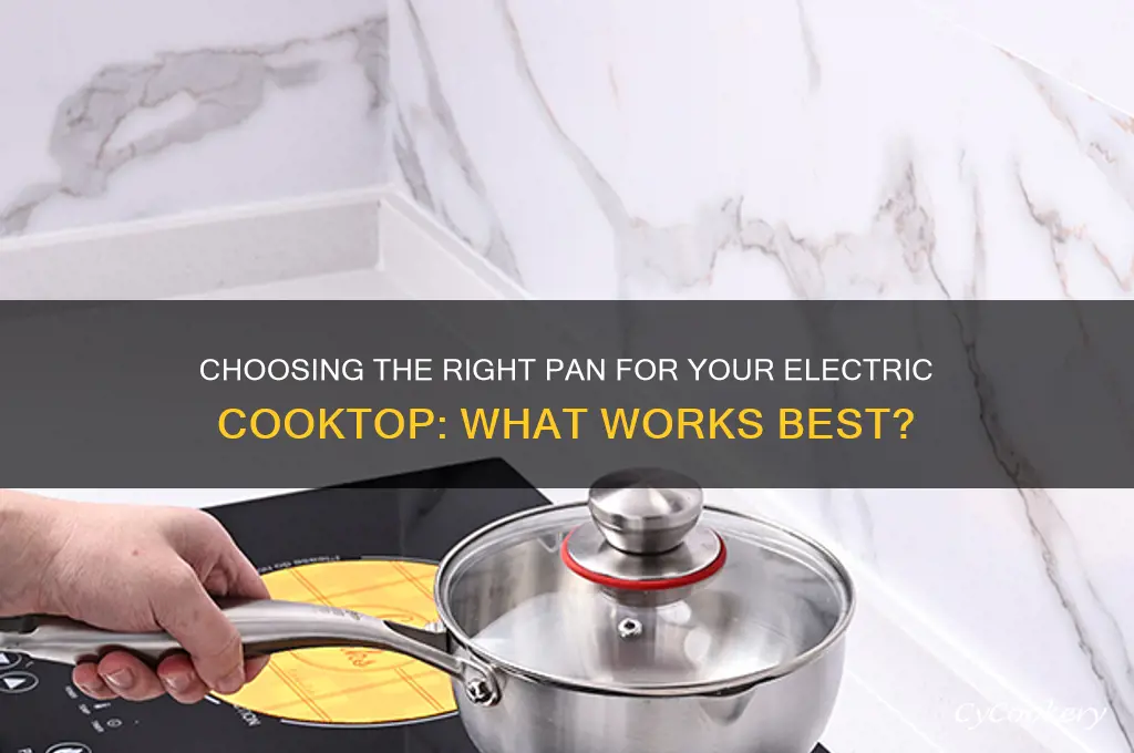 can I use any pan for electric cooktop