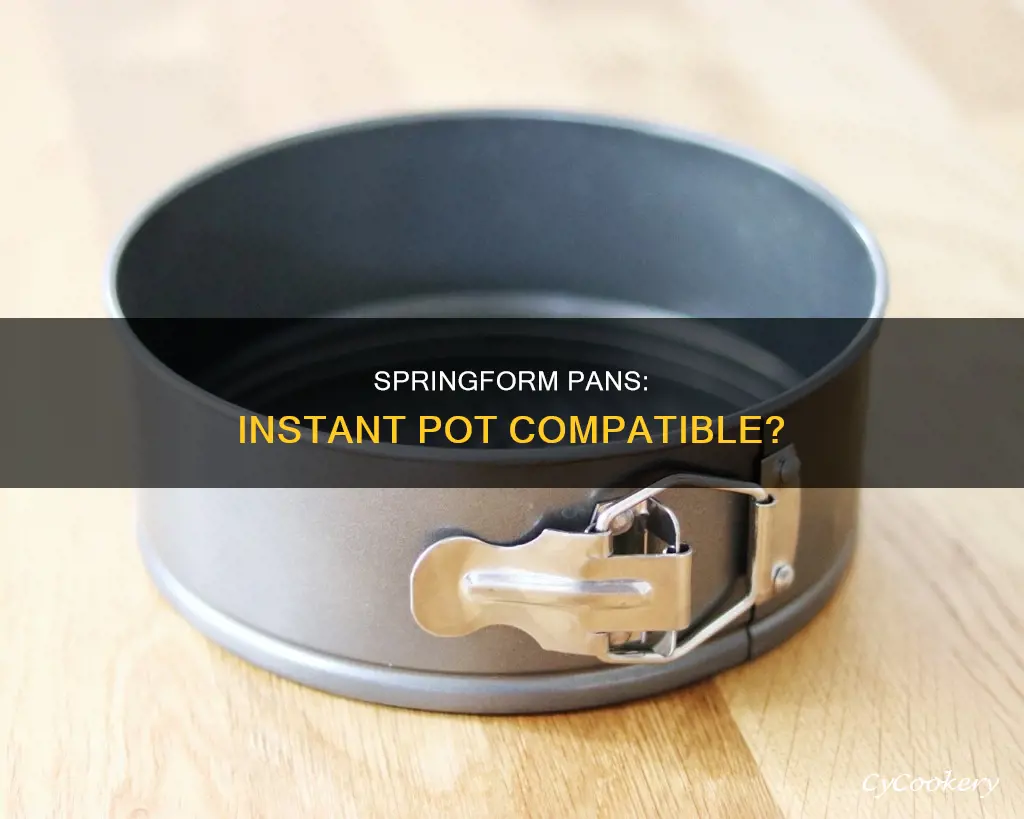 can I use any springform pan in instant pot