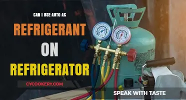 Can Auto AC Refrigerant Safely Replace Refrigerator Coolant?