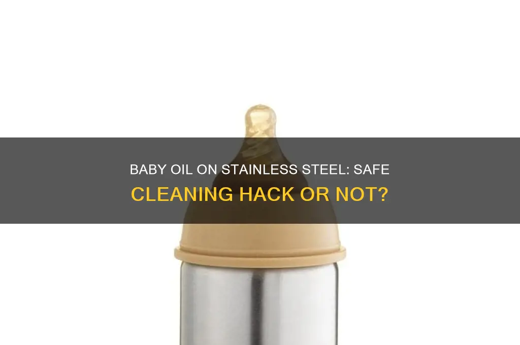 can i use baby oil on my stainless steel refrigerator