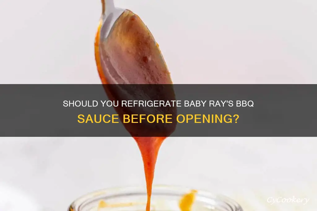 can i use baby ray before refrigerating