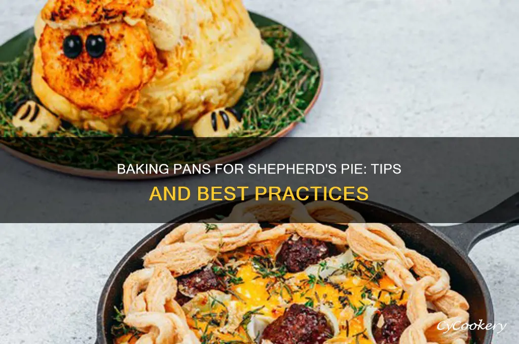 can I use baking pans to bake shepherd pie