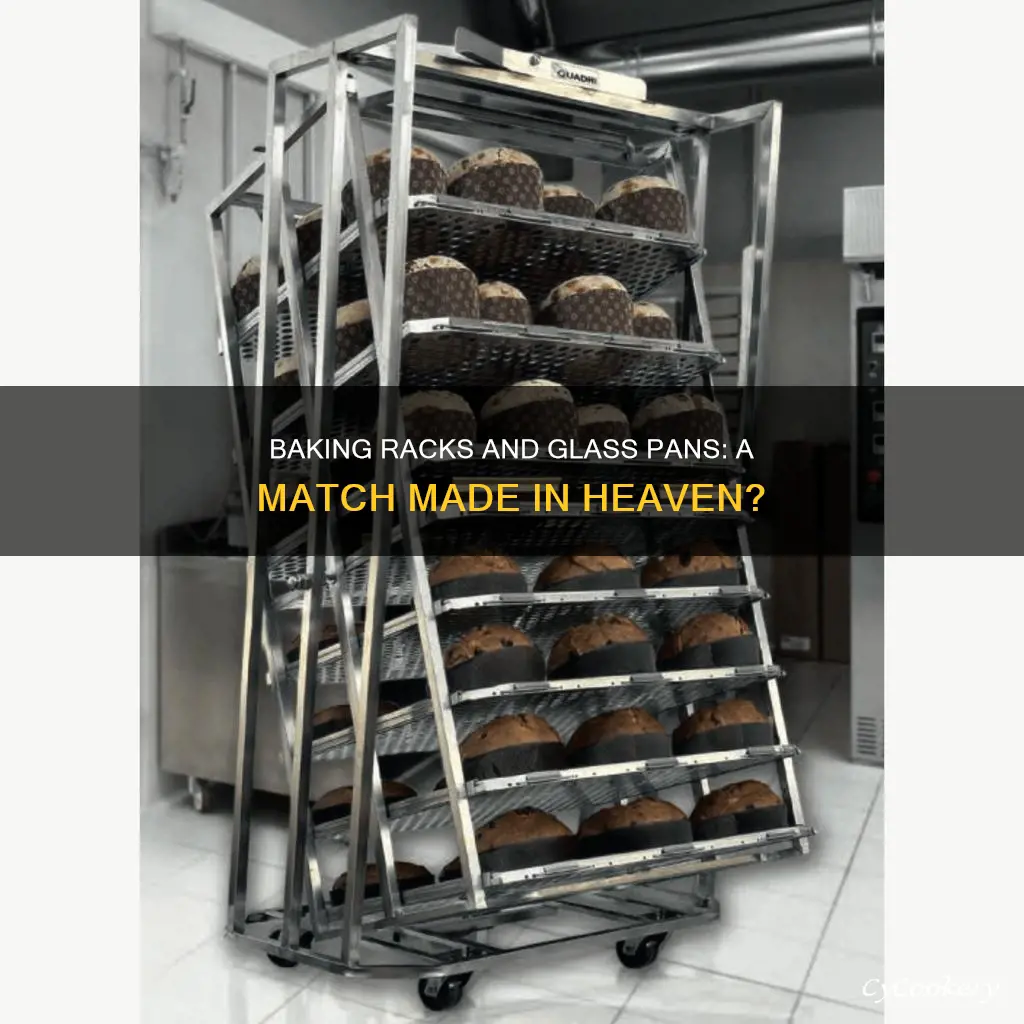 can I use baking racks in a glass pan