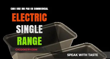 Big Pan Cooking on a Commercial Electric Range
