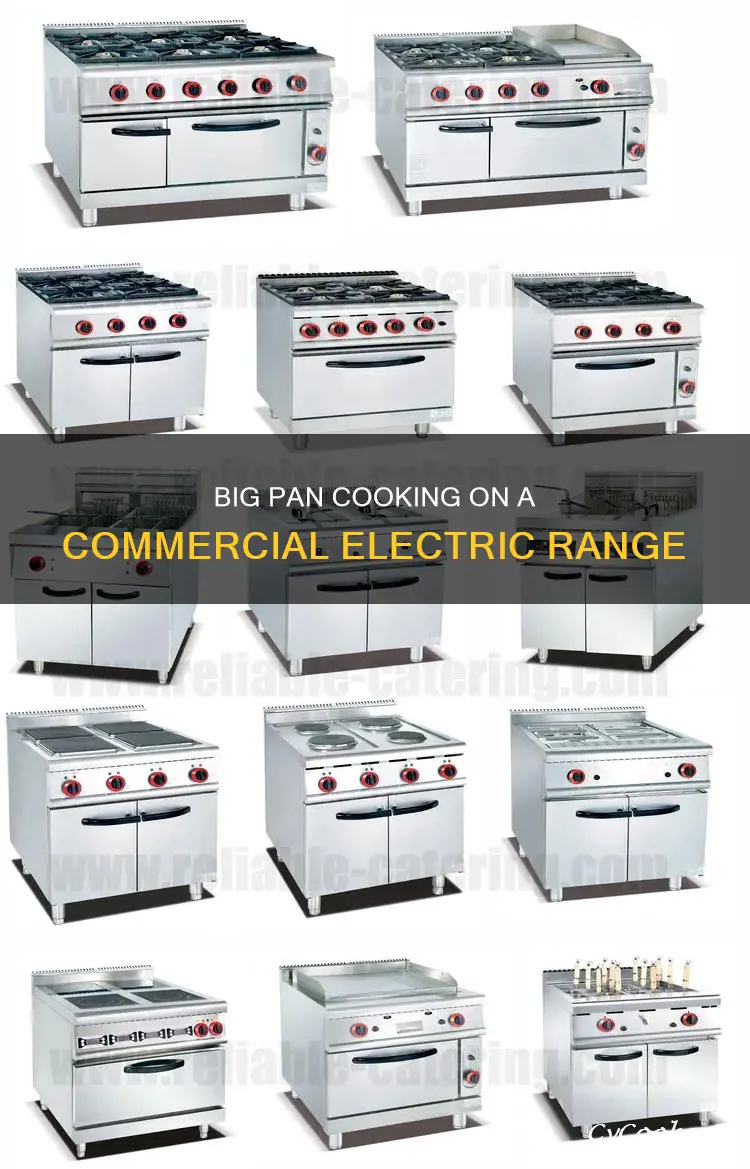 can I use big pan on commercial electric single range