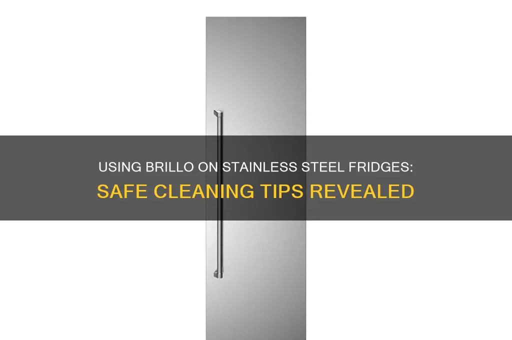 can i use brillo on stainless refrigerator