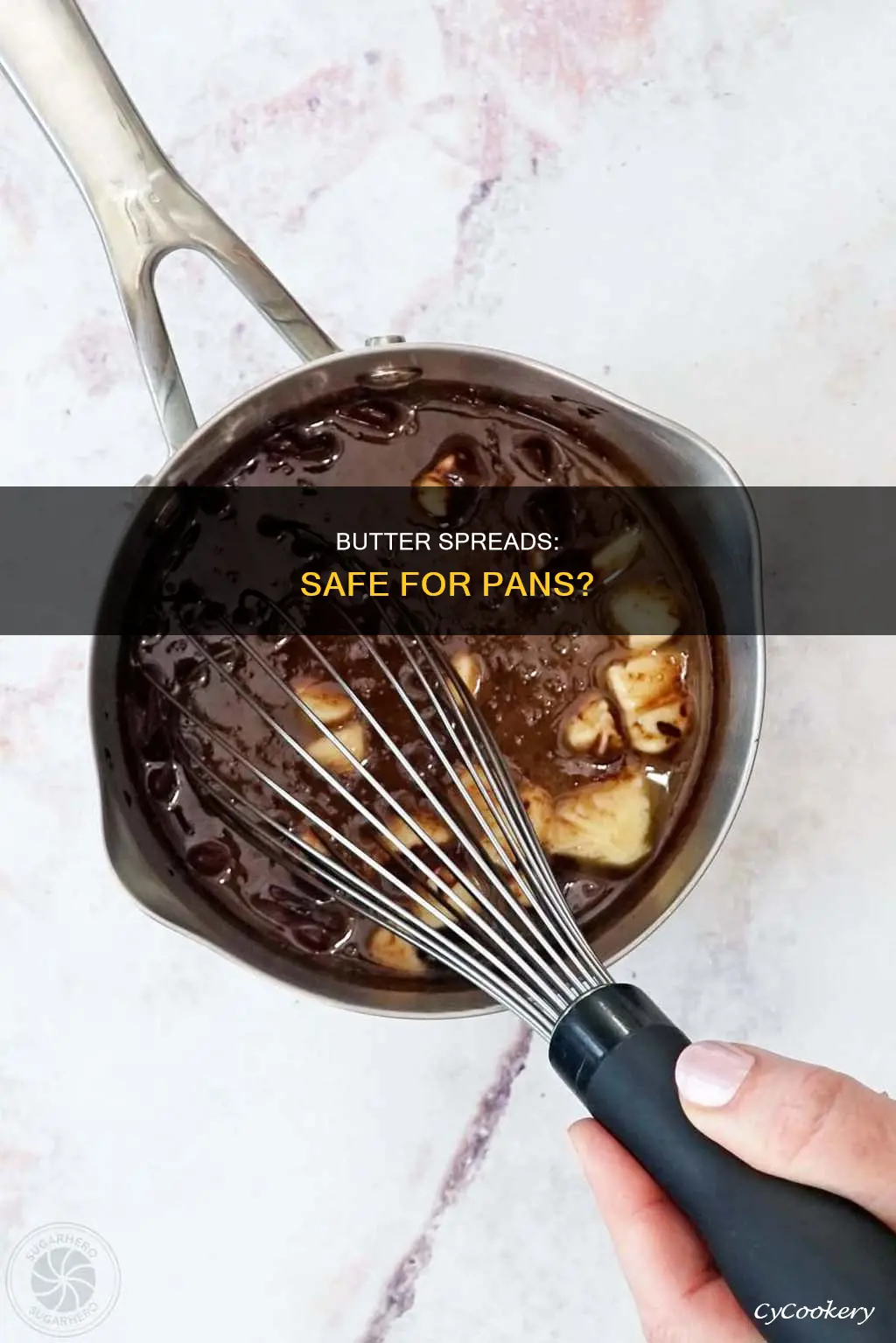can I use butter spread on pans