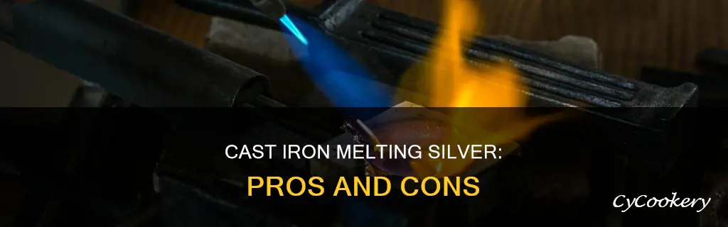 can I use cast iron pan to melt silver