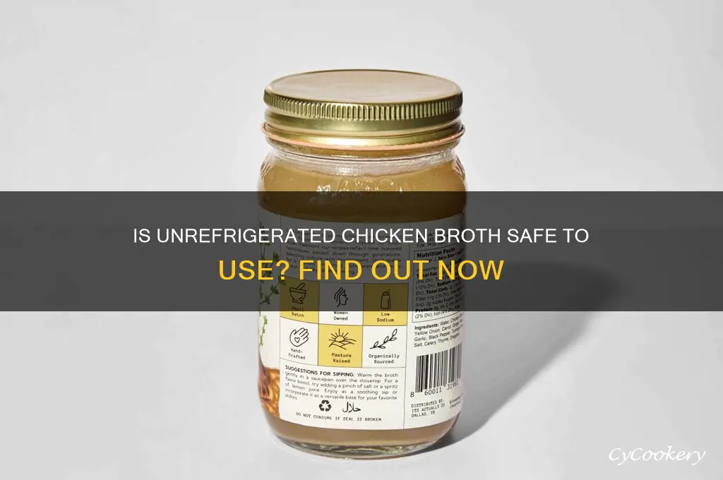 can i use chicken broth that wasn