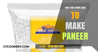 Citric Acid and Paneer: A Smart Substitute?