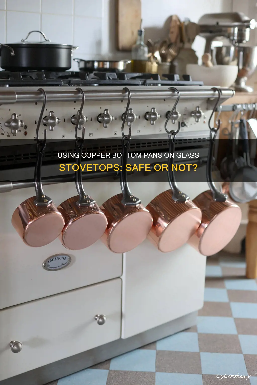 can I use copper bottom pans on glass top stove