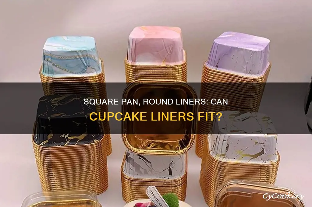 can I use cupcake liners in a square cupcake pan