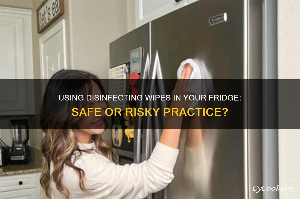 can i use disinfecting wipes in refrigerator