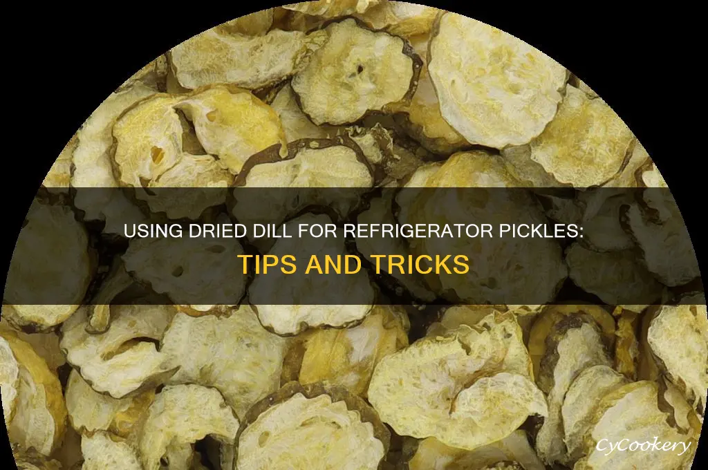 can i use dried dill for refrigerator pickles