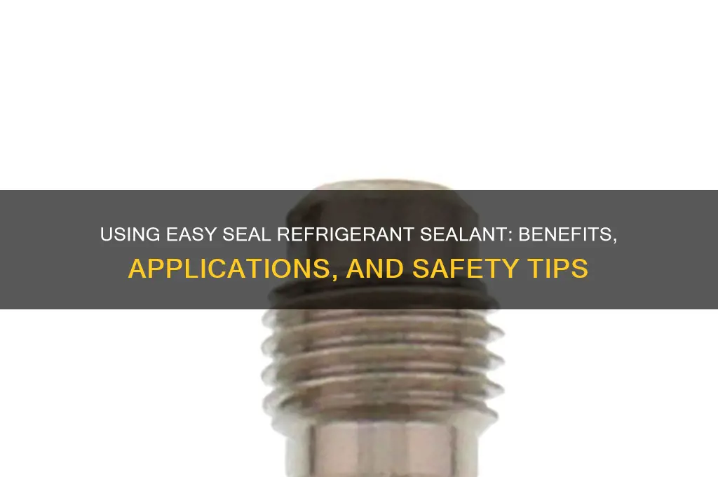 can i use easy seal refrigerant sealant