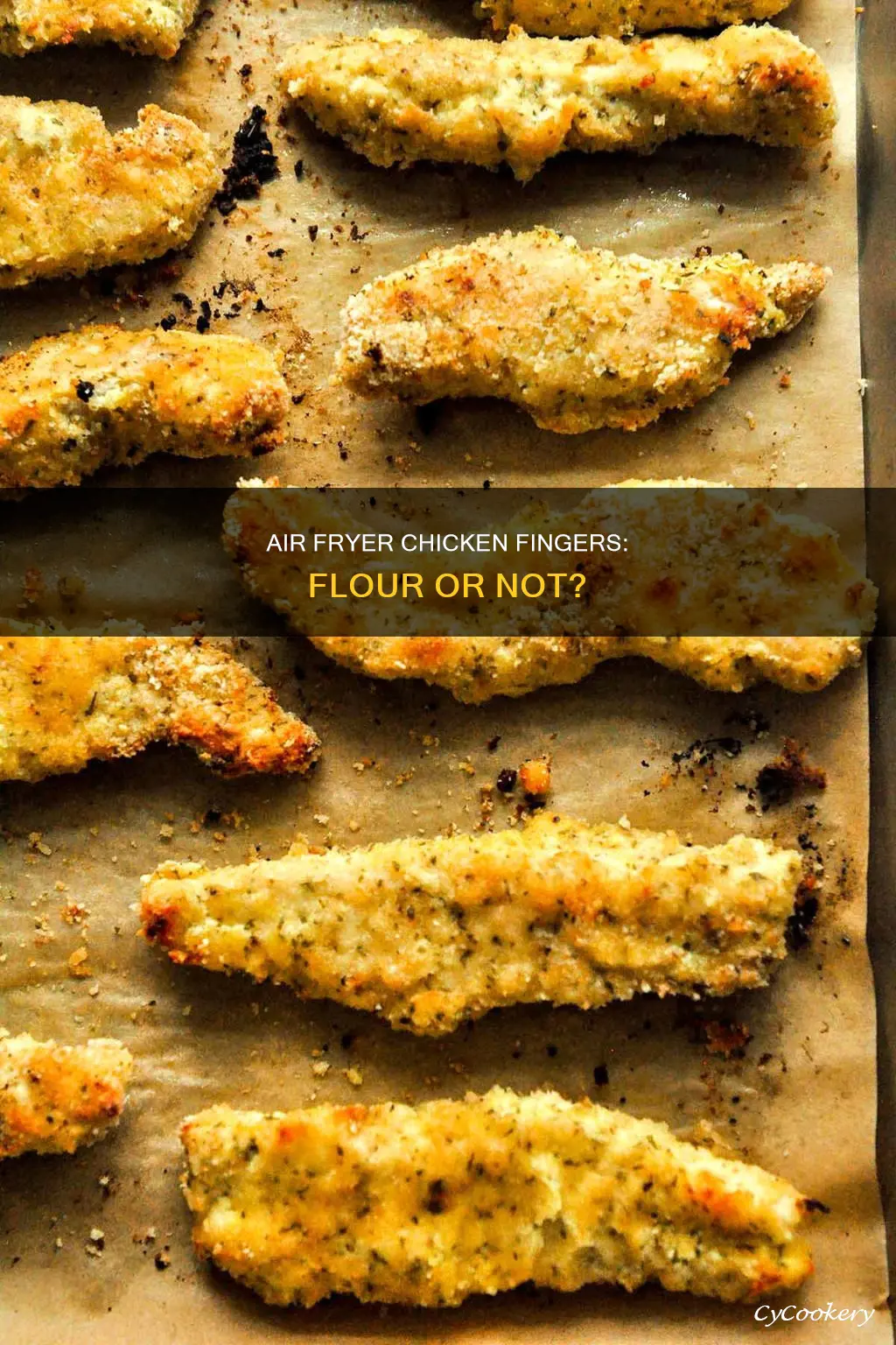 can i use flour to air fryer chicken fingers