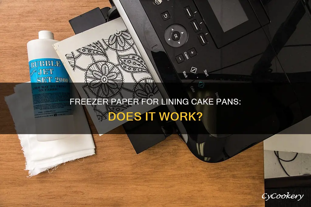 can I use freezer paper to line a cake pan