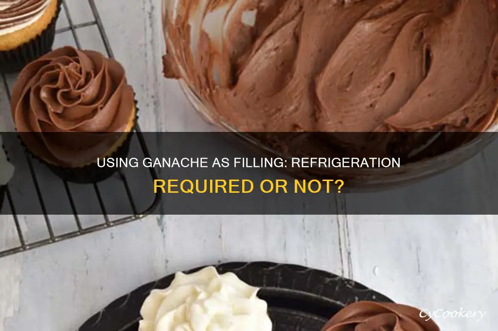 can i use ganache as filling if not refrigerated