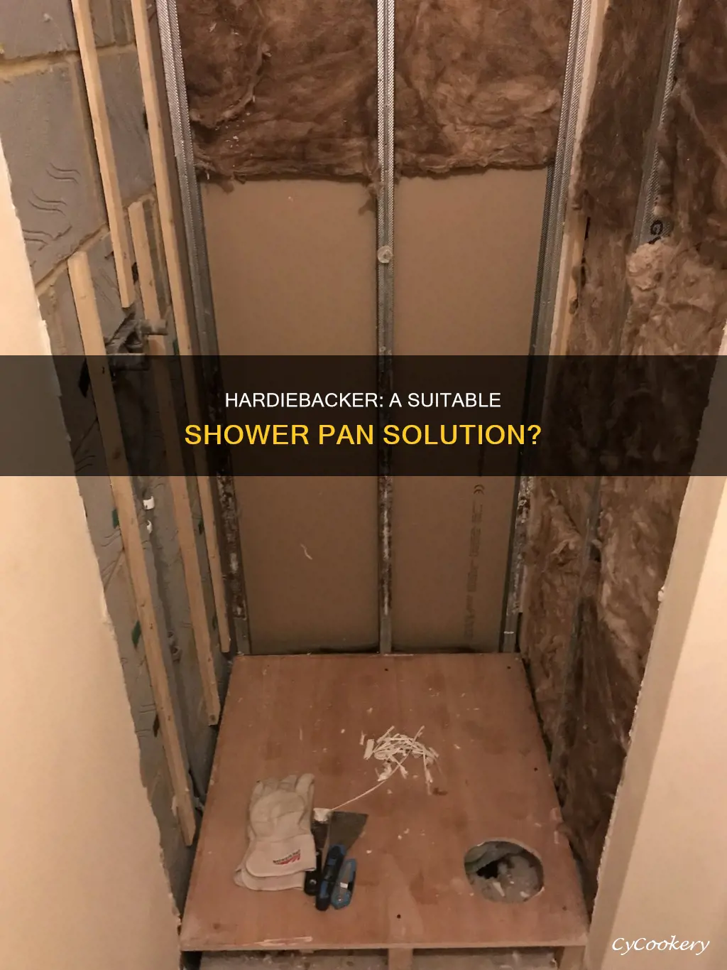can I use hardiebacker as a shower pan