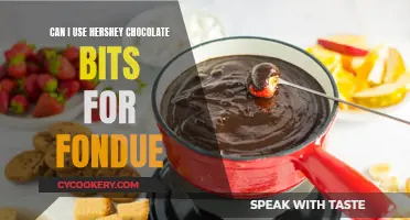 Hershey Chocolate Bits: A Quick Fondue Fix?