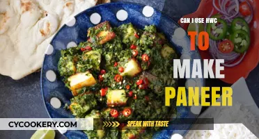 Make Paneer with HWC: A Quick Guide