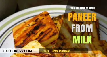Make Paneer with Milk and Lime: A Smart Hack