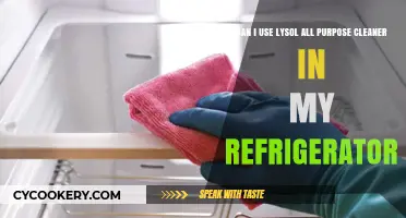 Is Lysol All-Purpose Cleaner Safe for Refrigerator Cleaning?