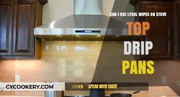 Using Lysol Wipes on Stove Top Drip Pans: Safe?