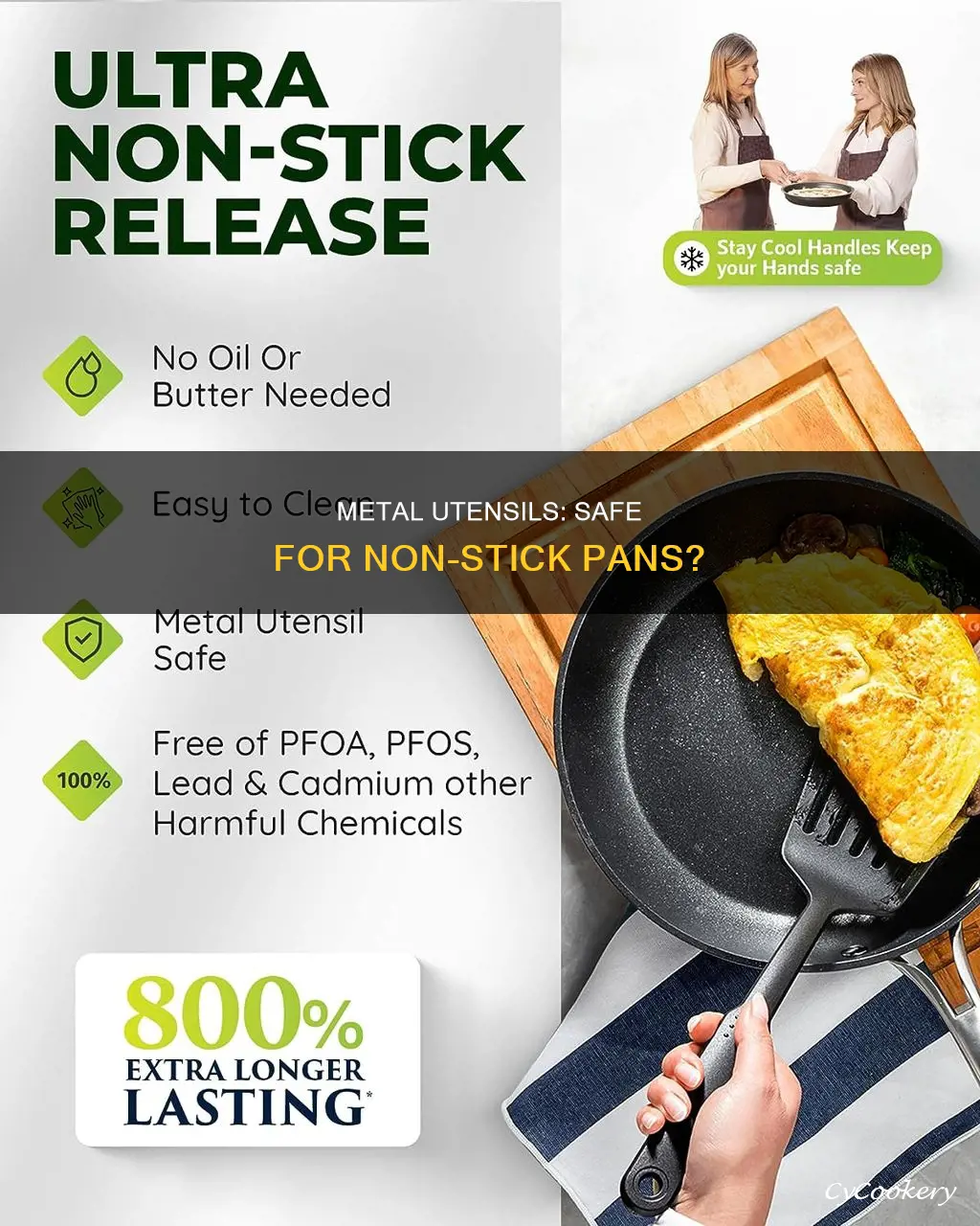 can I use metal on non stick pan